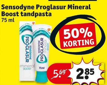 Kruidvat Sensodyne Proglasur Mineral Boost Tandpasta aanbieding