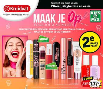 Kruidvat L'oréal, Maybelline En Essie aanbieding