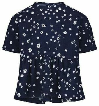 HEMA HEMA Kindertop Bloem Donkerblauw (donkerblauw) aanbieding