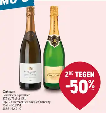 Cremant 2 x Cremant de Loire De Chanceny, 75 cl