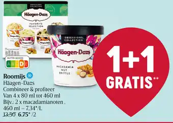 Delhaize Häagen-Daz Roomijs aanbieding