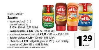 Lidl Devos Lemmens Sauzen aanbieding