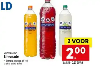 Lidl Limondaine Limonade aanbieding