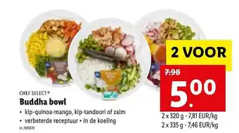 Lidl Chef Select Buddha Bowl aanbieding