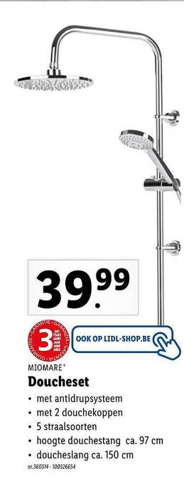Lidl Miomare Doucheset aanbieding