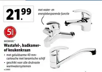 Lidl Miomare Wastafel-, Badkamer- Of Keukenkraan aanbieding