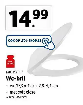 Lidl Miomare Wc-bril aanbieding