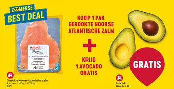 Delhaize Gerookte Noorse Atlantische Zalm aanbieding