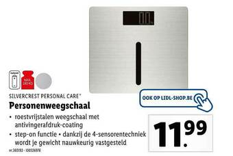 Lidl Silvercrest Personal Care Personenweegschaal aanbieding