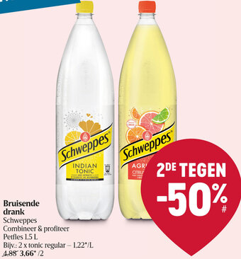 Delhaize Schweppes Bruisende Drank aanbieding