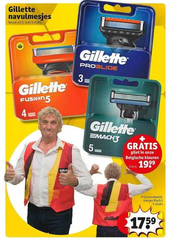 Kruidvat Gillette Navulmesjes aanbieding