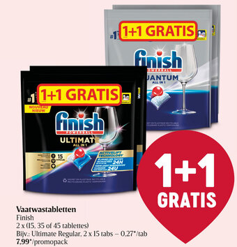 Delhaize Finish Vaatwastabletten aanbieding