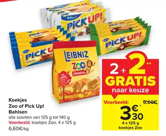Koekjes zoo of pick up! bahisen 4 x 125g