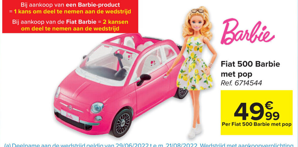 Fiat 500 online barbie carrefour