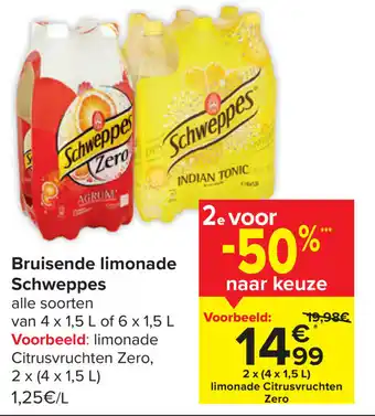 Bruisend limonade schweppes