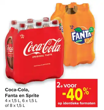 Carrefour Market Coca-cola, fanta en sprite aanbieding