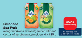 Carrefour Market Limonade spa fruit aanbieding
