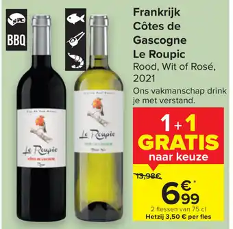 Carrefour Market Frankrijk cotes de gascogne le roupic aanbieding