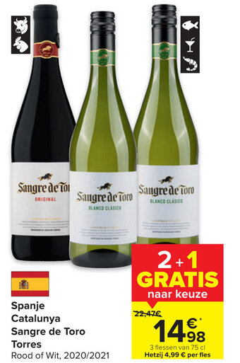 Carrefour Market Spanje catalunya sangre de toro torres aanbieding
