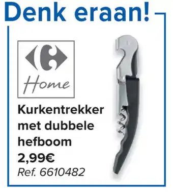 Kurkentrekker met dubbele hefboom