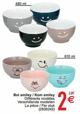 Bol smiley - kom smiley