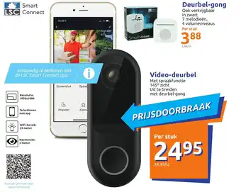 Action LSC Smart Connect Video-deurbel Met Spraakfunctie Per stuk aanbieding