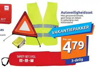Autoveiligheidsset Klittenband 3-delig Per set
