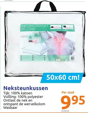 Neksteunkussen Wasbaar, 50x60 cm Per stuk