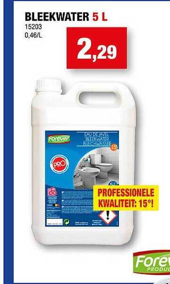 Hubo Bleekwater aanbieding