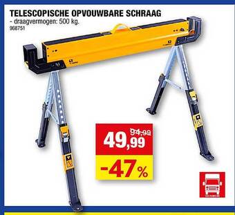 Hubo Telescopische Opvouwbare Schraag aanbieding