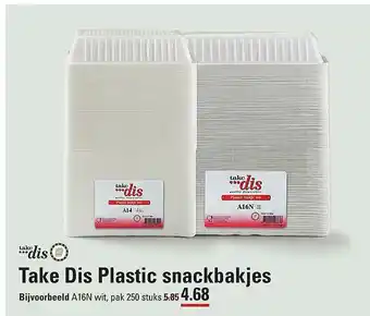 Sligro Take Dis Plastic Snackbakjes aanbieding