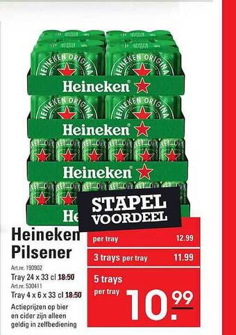 Sligro Heineken Pilsener aanbieding