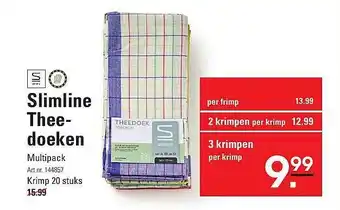 Sligro Slimline Theedoeken aanbieding