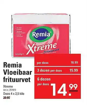 Sligro Remia Vloeibaar Frituurvet aanbieding