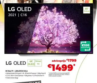 LG OLED 4K Oled TV - LQOLED55C16LA