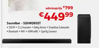 Exellent Soundbar - SQHWQ800T aanbieding