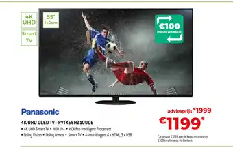 Exellent Panasonic 4K UHD OLED TV - PVTX55HZ1000E aanbieding