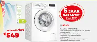 Exellent Bosch Wasmachine - BOWAN28273FG aanbieding