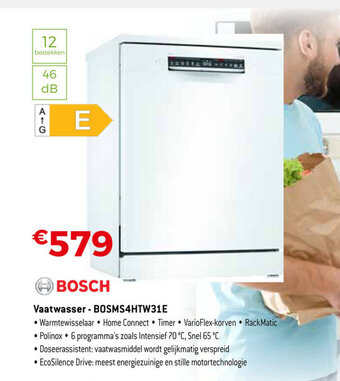 Exellent Bosch Vaatwasser - BOSMS4HTW31E aanbieding