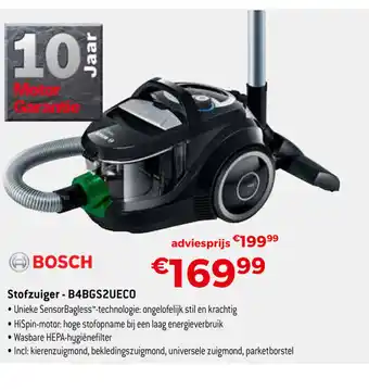 Exellent Bosch Stofzuiger - B4BGS2UECO aanbieding