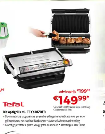 Tefal Kit optigrill + xl - TEYY3870FB