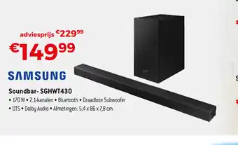 Exellent Samsung Soundbar - SGHWT430 aanbieding