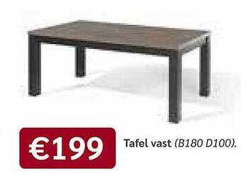 Crack Tafel Vast aanbieding