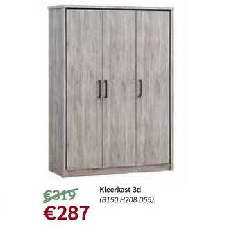 Crack Kleerkast 3d aanbieding