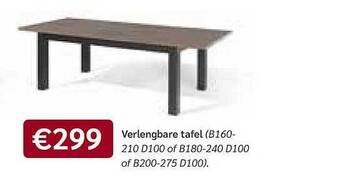 Crack Verlengbare Tafel aanbieding