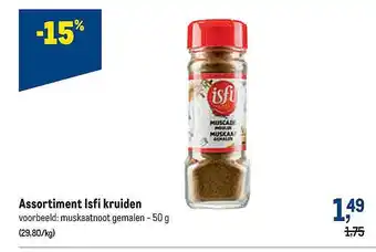 Makro Assortiment Isfi Kruiden aanbieding
