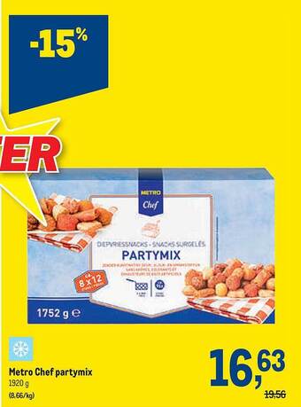 Makro Metro Chef Partymix aanbieding