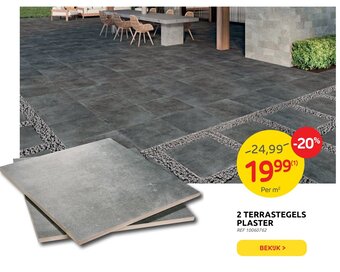 Brico 2 Terrastegels Plaster aanbieding