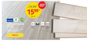 Brico Quick Step Laminaatvloer Mono aanbieding