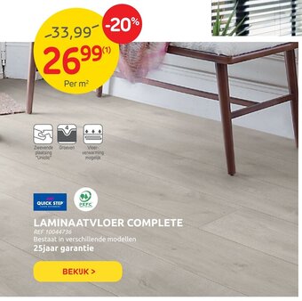 Brico Quick Step Laminaatvloer Complete aanbieding